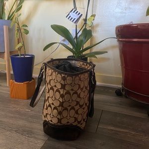 COACH Signature C Bead Tote (L)